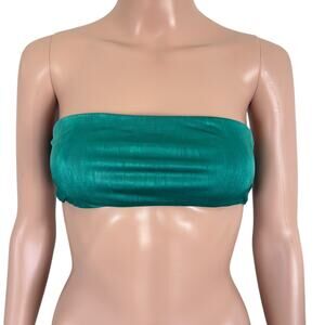 Superdown‎ Emerald Green Bandeau Crop Top XS Y2K Minimalist Party Sexy Chic NWT